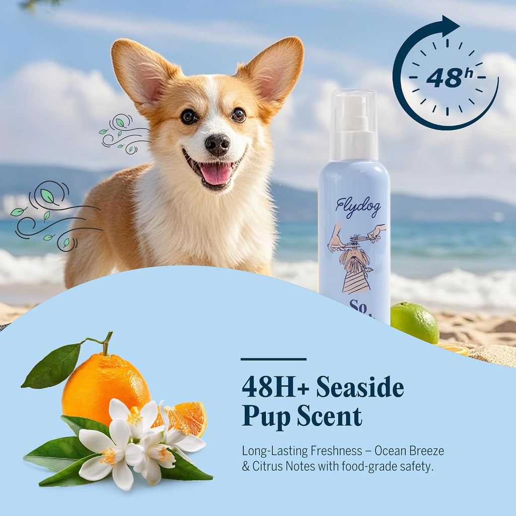 FlyDog hypoallergenic anti static leave in pet grooming spray
