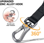 Heavy-duty 900D nylon imported dog training rope with quick release metal buckle hook