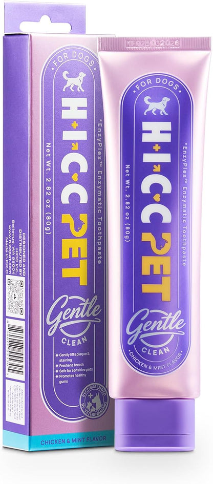HICC PET 4-Enzymatic Dog Toothpaste - EnzyPlex(TM) Power Clean Toothpaste for Plaque & Tartar Control - Professional Canine Dental Care for Fresh Breath & Healthy Gums - Beef & Pumpkin Flavor, 2.82 oz - Image 10