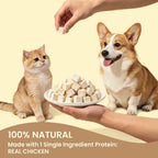 Freeze Dried Chicken,Freeze Dried Chicken Dog Treats Natural No Additives,Single Ingredient,High Protein,Suitable for All Ages Cats and Dogs,Dehydrated Suitable for Training - Image 9