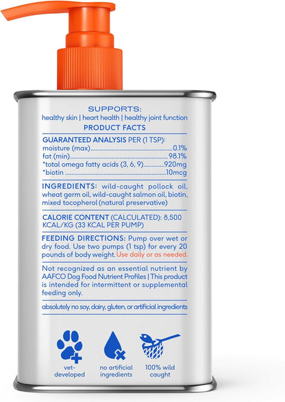 Native Pet Omega 3 Fish Oil for Dogs & Cats - Wild Alaskan Salmon Oil for Dogs Skin and Coat, Supports Joints, Heart & Shedding - Fast-Absorbing Omega 3 6 9 Liquid Supplement - 8oz - Image 9