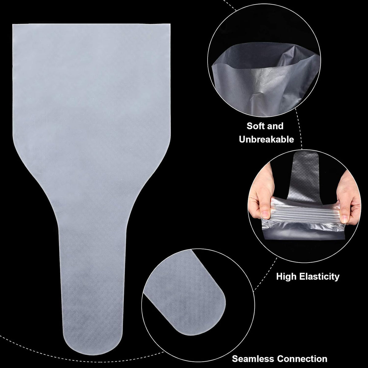 Anti slip matte finish canine breeding cones for secure sample collection