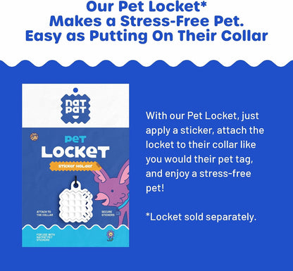 NATPAT calming product bundle depicting the safe application method for canine separation anxiety.