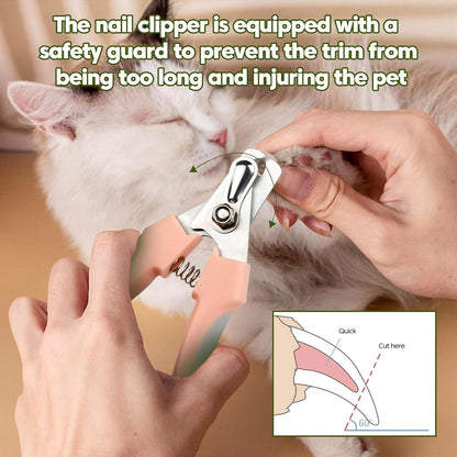 BSONEDO cat paw shaped slicker brush collecting loose undercoat fur from a long haired cat