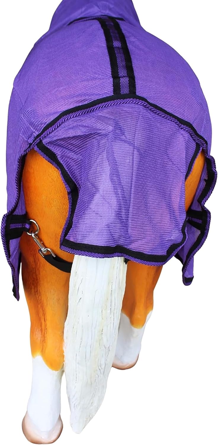 Challenger weanling summer mesh sheet showcasing dual front buckle closures and shoulder gusset