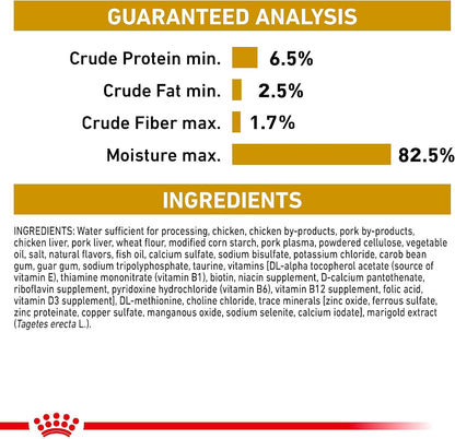 Royal Canin Veterinary Diet Canine Urinary SO Moderate Calorie adult wet food texture