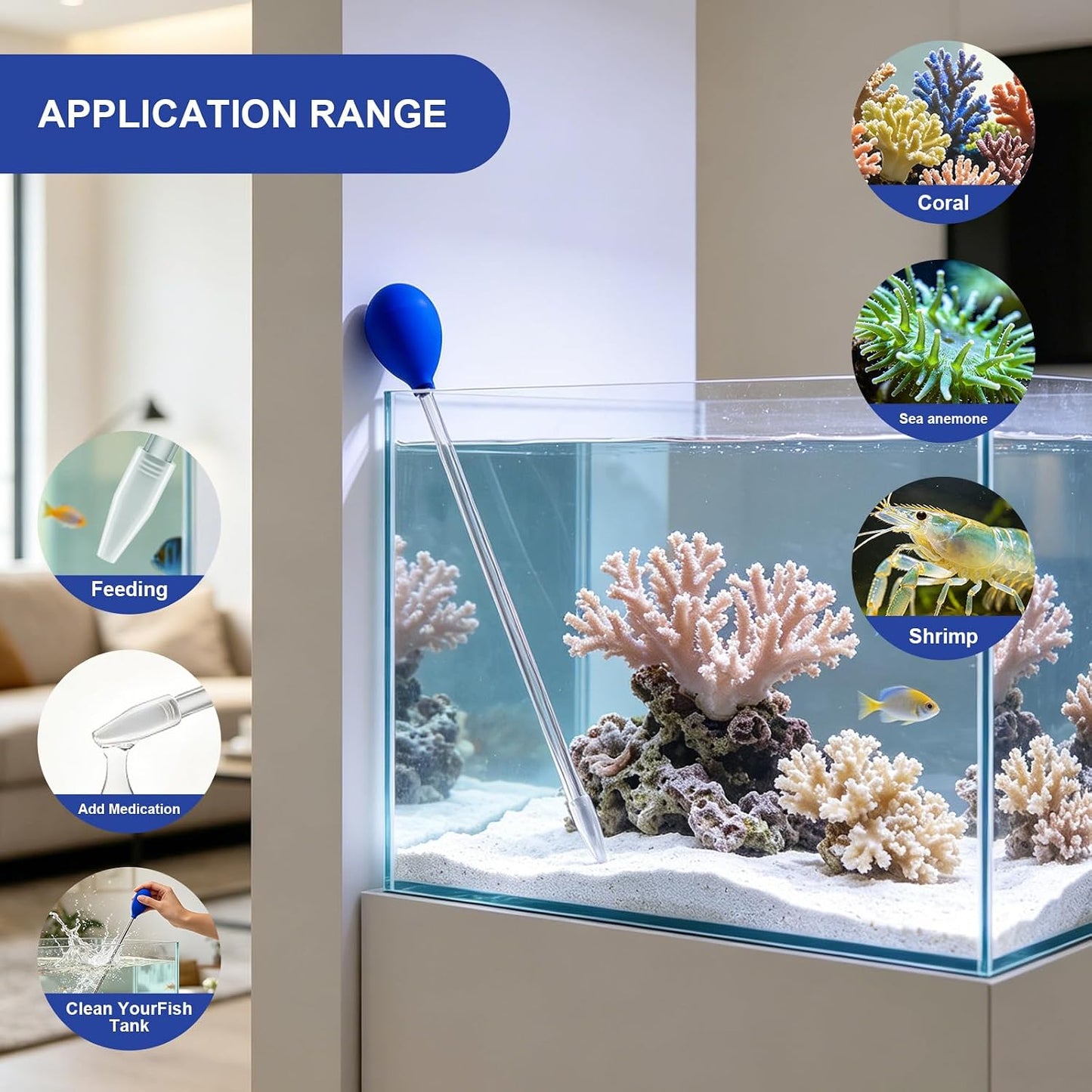 Wrexon acrylic aquarium dropper being used to apply liquid fertilizer to aquatic plants.