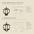 Help 'Em Up(R) - Dog Lift Harness Adjustable Lifting Harness for Dogs Full Body Support, Rear Leg Support (Conventional, Medium, 45-80 lbs) - Image 2
