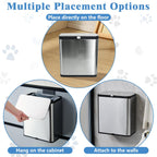 Brushed stainless steel finish of kathson scoop holder