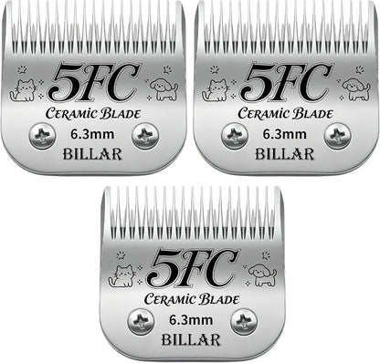 BILLAR(R) 5FW Dog Grooming Wide Blade,Detachable Pet Dog Grooming Blades,Compatible with Andis,Oster A5,Wahl km10 Clippers.Cutting Length 1/4 in(6.3mm) - Image 11
