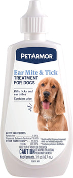 PetArmor ear mite remedy packaging highlighting itch relief for cats