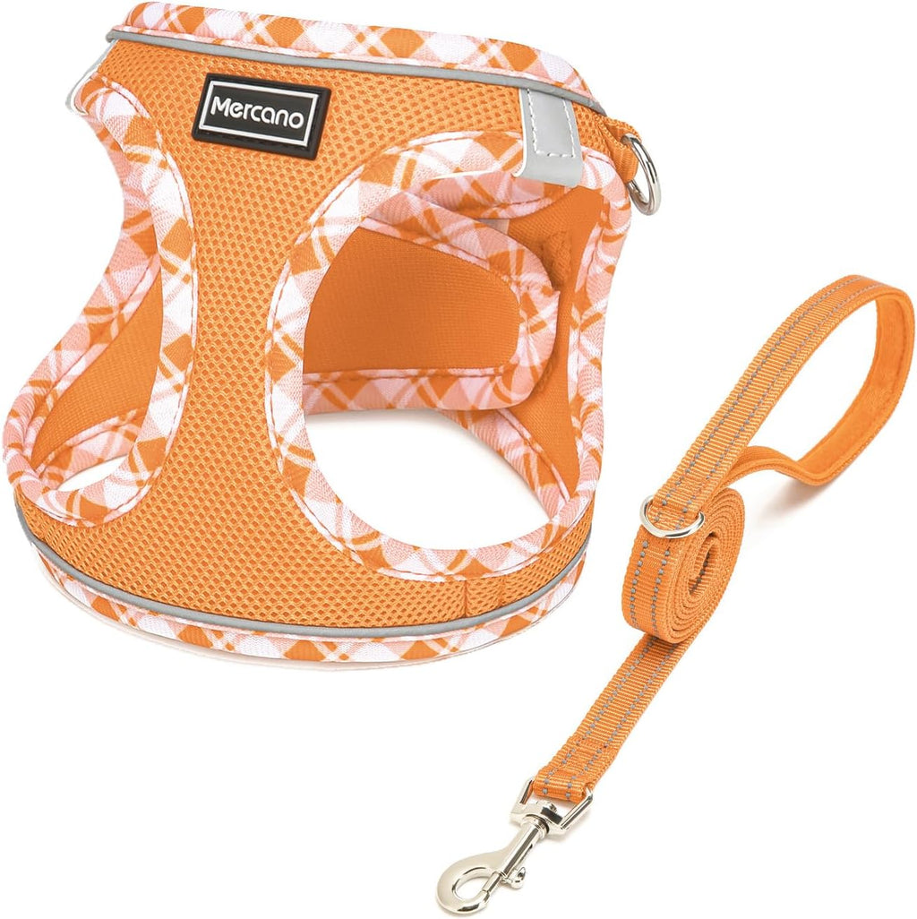 Mercano Soft Mesh Dog Harness and Leash Set, Step-in Reflective Breathable Lightweight Vest Harnesses with Safety Buckle for Small Dogs, Cats (Pink, S) - Image 15