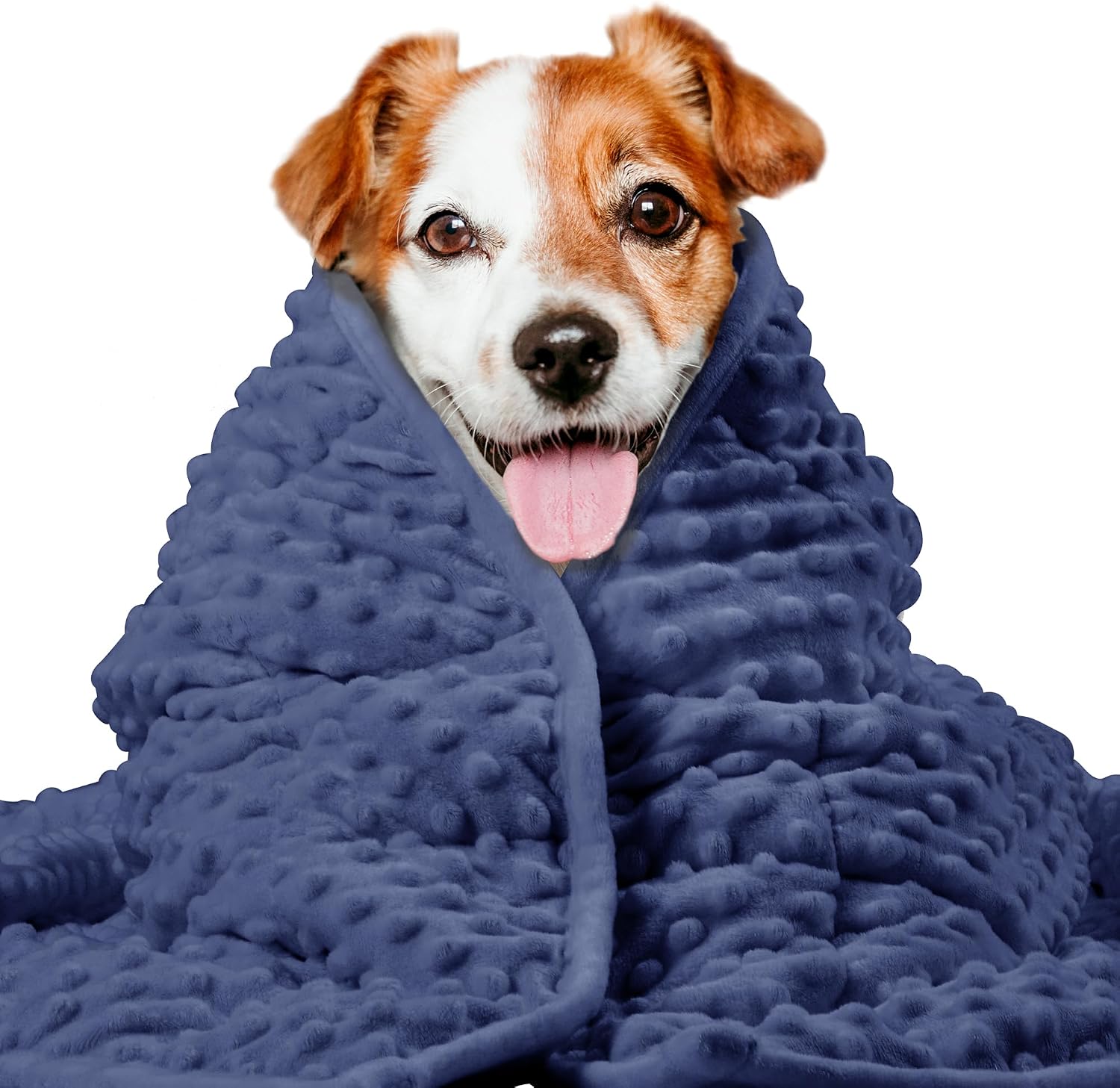 LaSyL Weighted Blanket for Pets | Thunder Blanket for Dogs Anxiety | Premium Soft Minky | Relaxation & Calming & Anti Anxiety | Used in Car, Bed, Couch | Blue Grey Star, Washable Small (24"x32") - Image 11