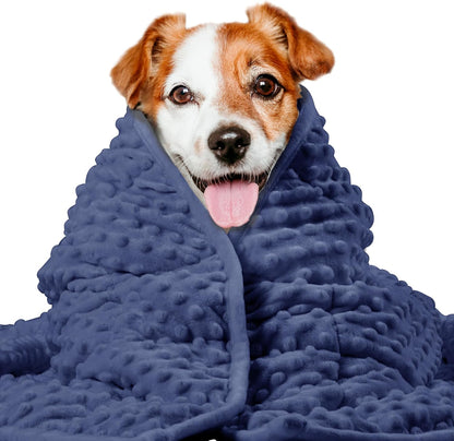 LaSyL Weighted Blanket for Pets | Thunder Blanket for Dogs Anxiety | Premium Soft Minky | Relaxation & Calming & Anti Anxiety | Used in Car, Bed, Couch | Blue Grey Star, Washable Small (24"x32") - Image 11