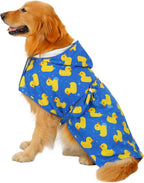 HDE Dog Bathrobe Super Absorbent Quick Drying Puppy Towel Wrap Coat Adjustable After Bath Robes with Hood for Dog Sizes S-XXL White Rubber Ducks S - Image 10