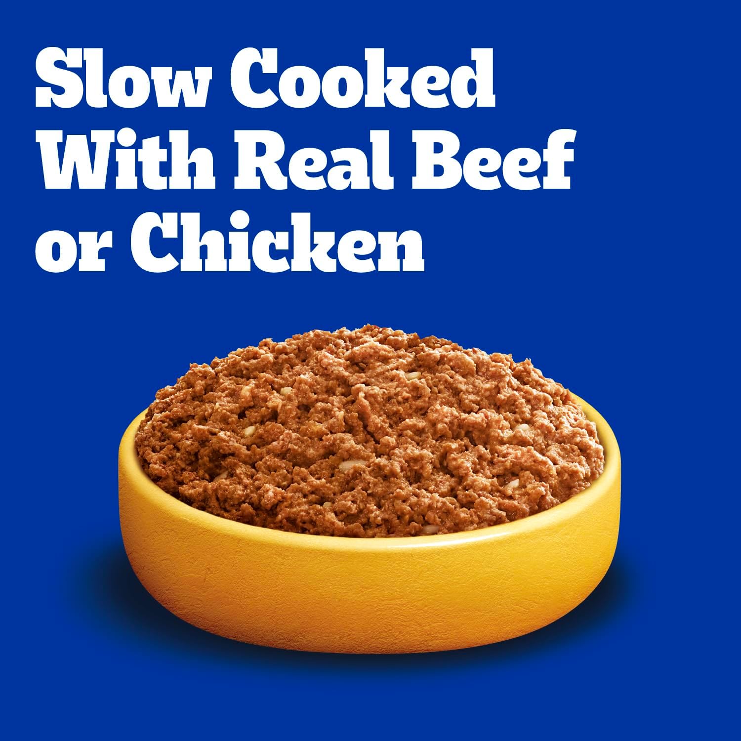 Chopped chicken and duck flavor Pedigree high protein soft adult dog food can packaging