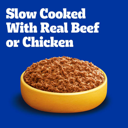 Chopped chicken and duck flavor Pedigree high protein soft adult dog food can packaging