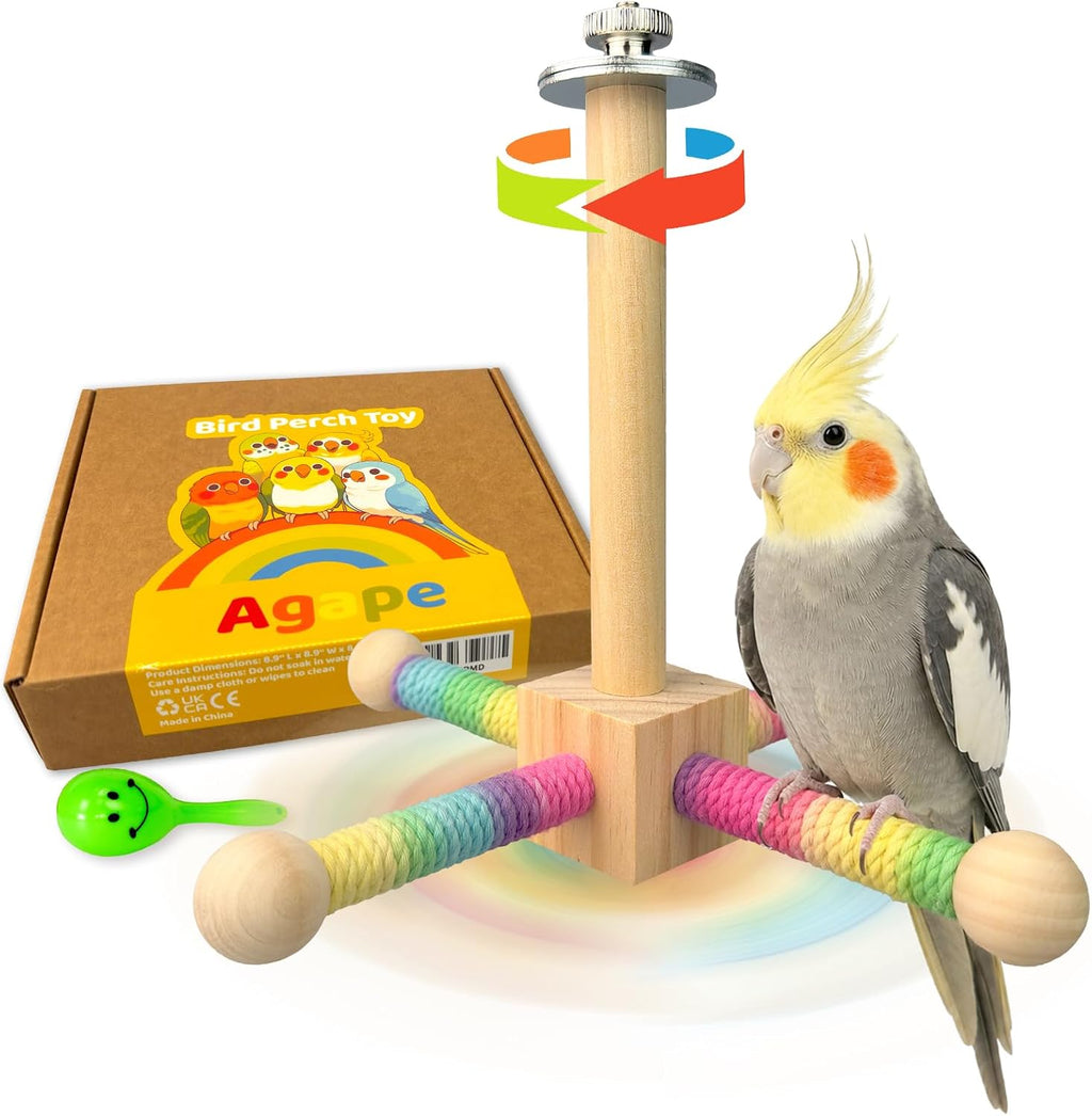 Agape bird cage accessory packaging and full view