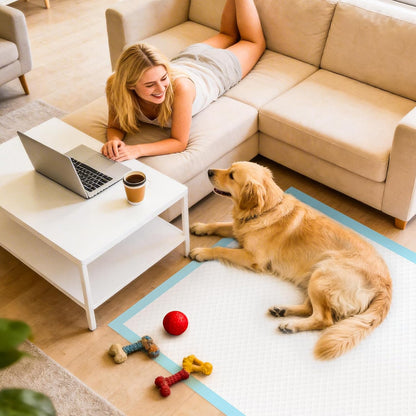 VISRIE 100 Pack 30"x36" Extra Large Dog Pee Pads - Super Absorbent & Leak-Proof Disposable Puppy Training Pads, Quick-Dry 5-Layer XL Potty Piddle Pads for Housebreaking & Crates - Image 5