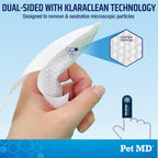 Back of Pet MD ear wipes container showing ingredients and usage