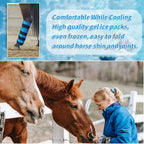Two pack horse compression ice wraps for swelling and arthritis relief