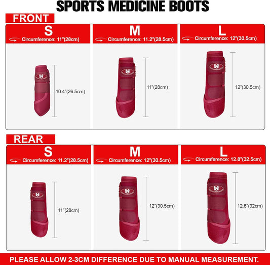 Horntack professional horse boots inner lining showcasing shockproof rubber material