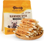 PAWUP Dog Treats Chicken Wrapped Rawhide Sticks Long Lasting Dog Chews, Natural Snacks for Medium Large Dogs w/Taurine,12.5 oz (25-30 Count) - Image 9