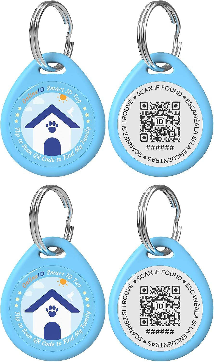 1 Pack Personalized Cat Tags,QR Code Pet ID Tags with Online Profile systerm,Editable Any Names and Phone numbles,Black,S - Image 11