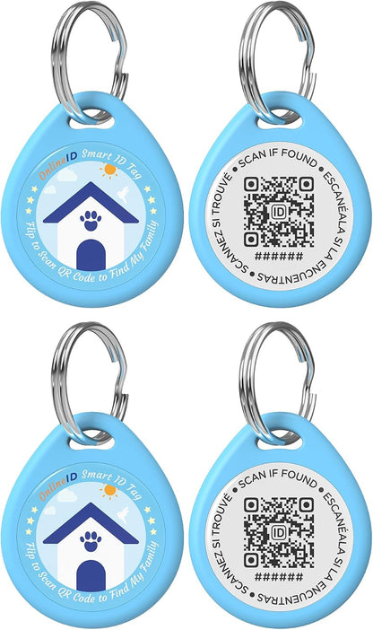 1 Pack Personalized Cat Tags,QR Code Pet ID Tags with Online Profile systerm,Editable Any Names and Phone numbles,Black,S - Image 11