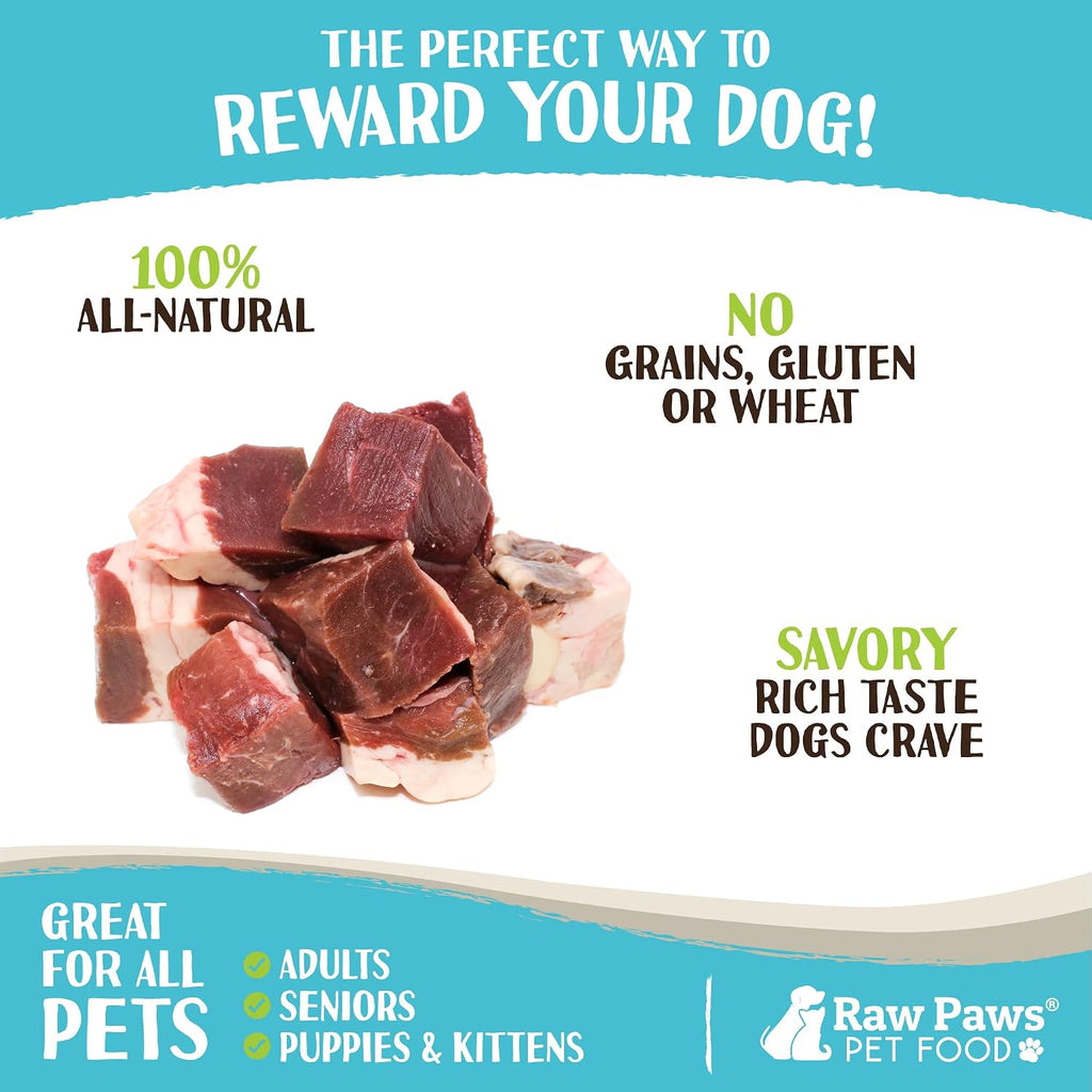 Frozen raw beef heart meat for canine and feline nutrition