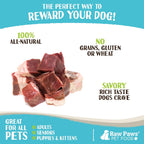 Frozen raw beef heart meat for canine and feline nutrition