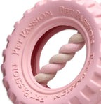 Eco friendly organic cotton knotted rope dog tug toy