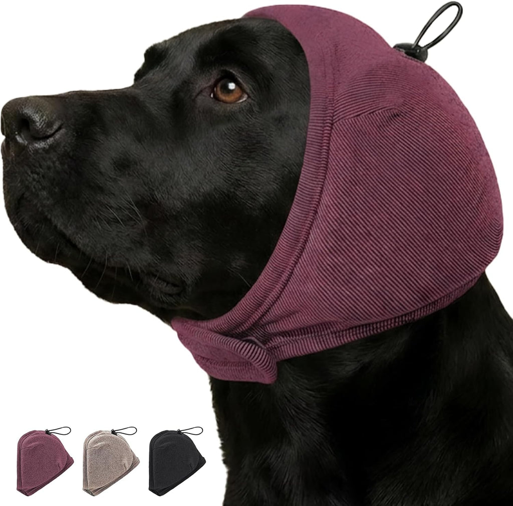 Nanaki thick no shake dog ear wrap front view noise protection calming hoodie