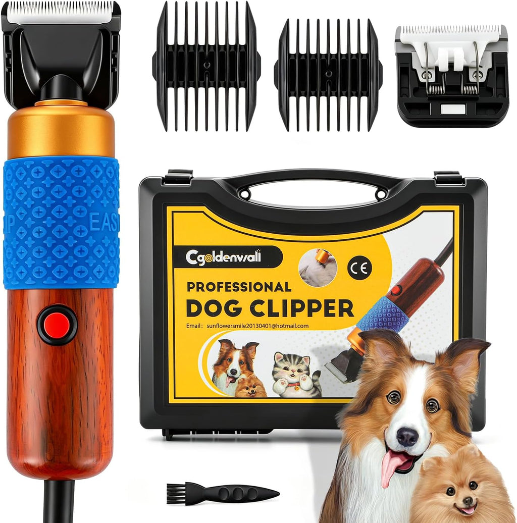 CGOLDENWALL professional dog hair clipper front view heavy duty pet grooming kit