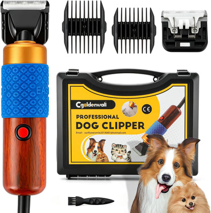 CGOLDENWALL professional dog hair clipper front view heavy duty pet grooming kit