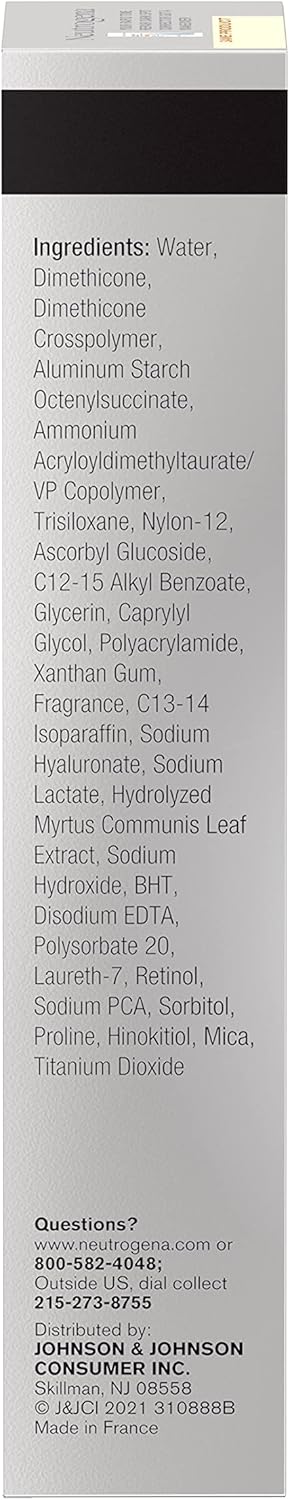 Neutrogena Rapid Tone Repair Retinol + Vitamin C Dark Spot Corrector Face Serum, Daily Anti-Wrinkle Dark Spot Corrector to Brighten & Even Tone, Mineral-Oil & Dye-Free, White, 1 oz - Image 13