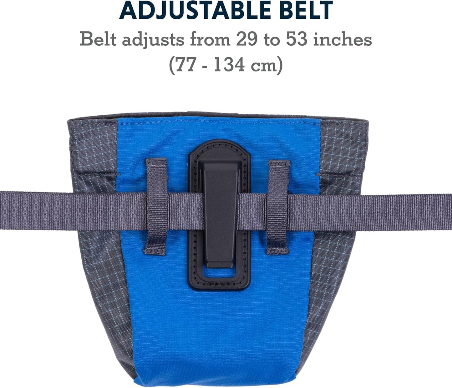Ruffwear, Treat Trader Dog Treat Pouch, Hands-Free Waist-Worn, One-Handed Magnetic Closure, Belt (30-48 in) or Clip, Waterproof Food-Grade Lining, Zippered Pocket, Clicker Loop, River Rock Green - Image 9