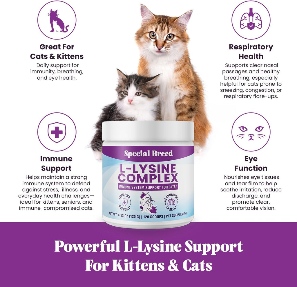 Special Breed feline immune support powder packaging