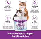 Special Breed feline immune support powder packaging