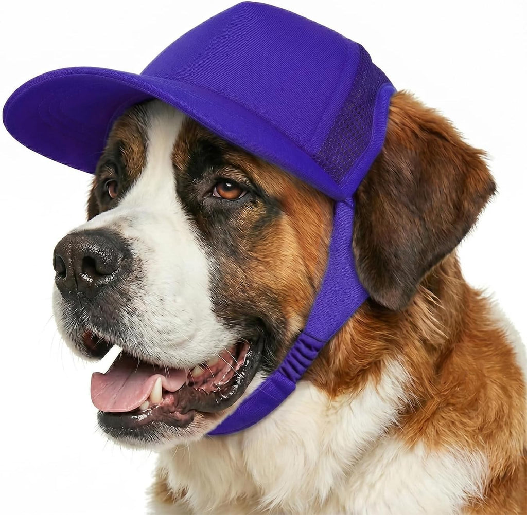 Tuff Pupper Dog Baseball Cap | UV Protection Dog Sun Hat | Breathable Lightweight Design | Secure Adjustable Chin Strap | Quick-Dry Fabric | Reinforced Brim | Small Medium Large Dogs (Red, L) - Image 9