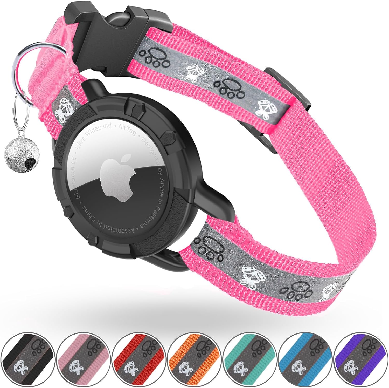 Full packaging display of the authentic imported Odokele safety tracking collar for domestic pets