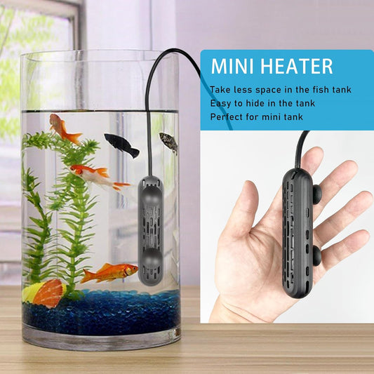 Close up of YukiHalu aquarium heater LED display screen