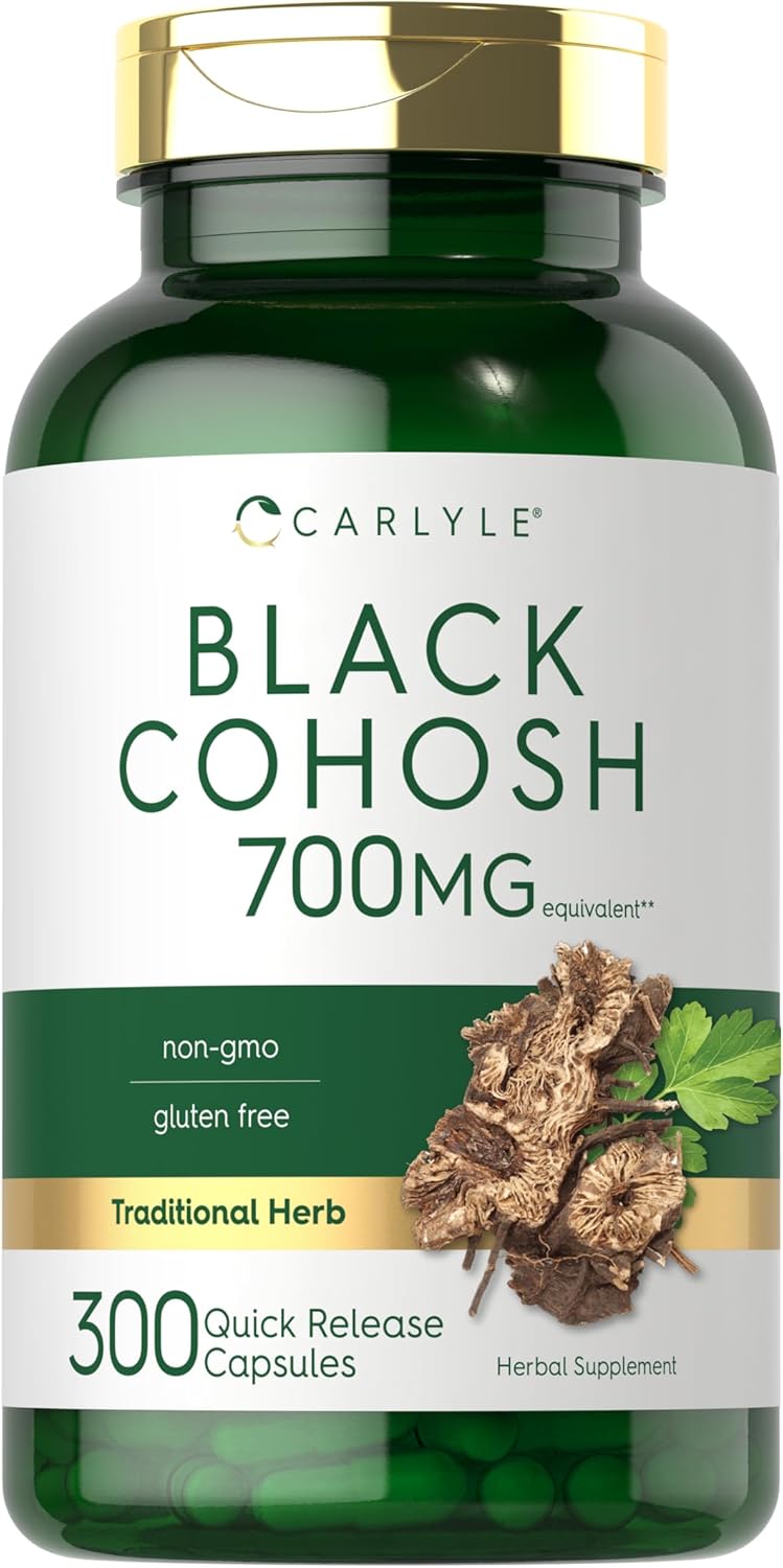 Carlyle Black Cohosh 700mg capsules bottle front view