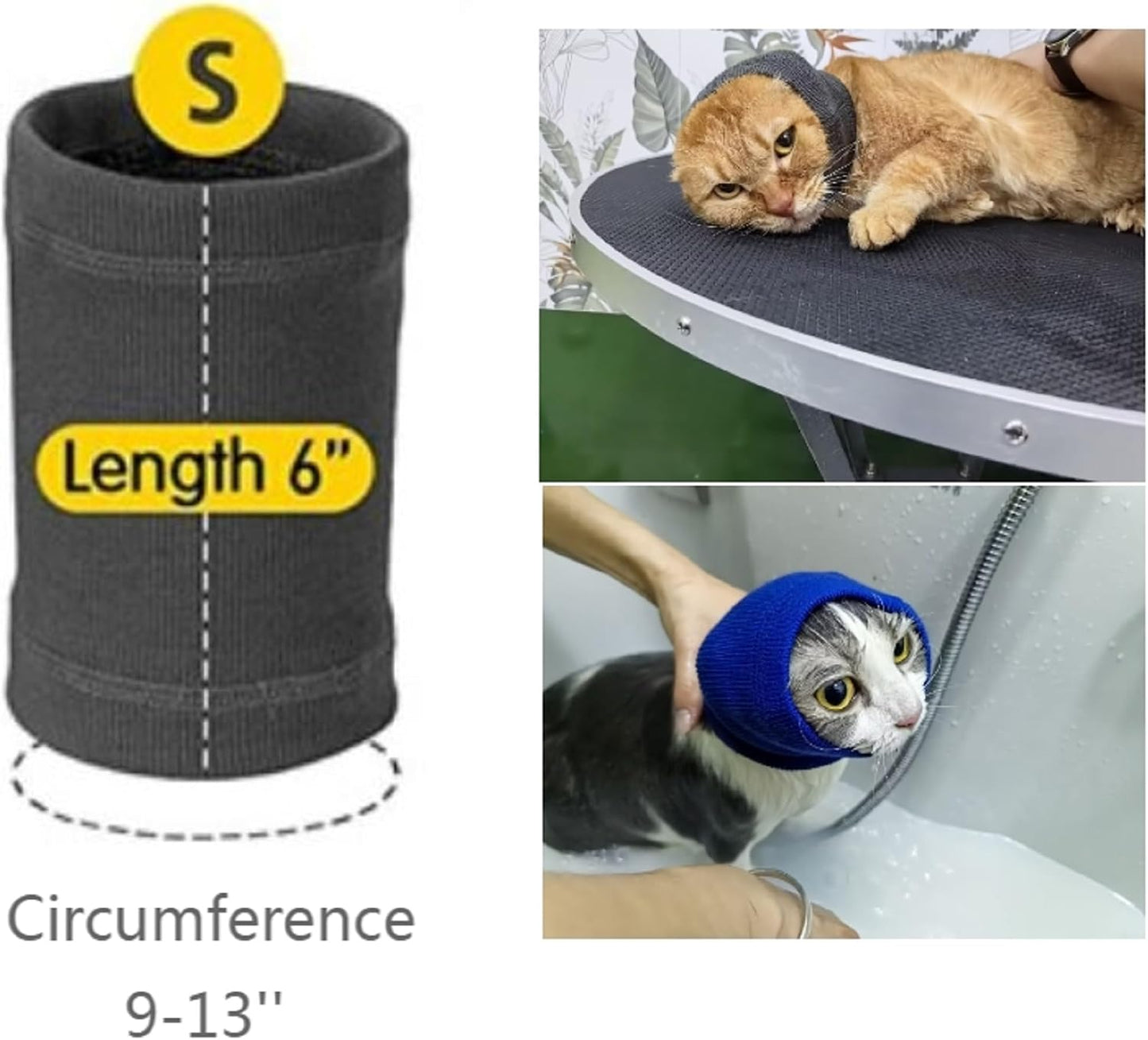 Demonstration of DDFS cat ear wrap for grooming comfort