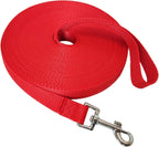 Nylon Training Dog Leash for Small Medium Large Dogs, 15ft 20ft 30ft 50ft Long Puppy Lead for Obedience Recall Training, Camping (20ft, Black) - Image 9