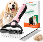 Baktas 2-in-1 pet grooming tool front view showing double-sided design