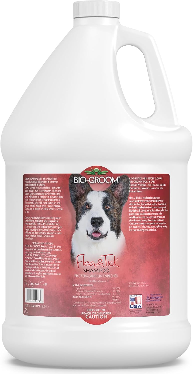 Bio-Groom Flea & Tick Dog Shampoo - Flea and Tick Prevention for Dogs, Cat Flea Treatment, Cruelty-Free, Made in USA, Natural Tick Repellent, Protein-Lanolin Shampoo - 12 fl oz 1-Pack - Image 10