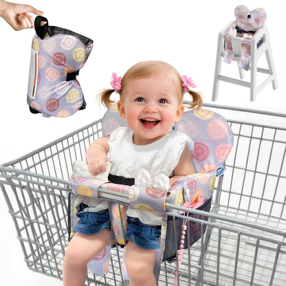 LWWACSS baby shopping cart cover with cute little bear pattern