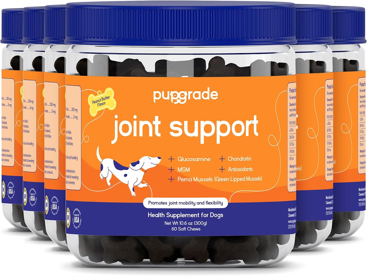 PupGrade Joint Support Supplement for Dogs - Glucosamine + Chondroitin with MSM and Perna - Supports Normal Hip & Joint Health for Occasional Discomfort, Beef Flavor - 60 Soft Chews - Image 12