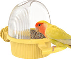 Pawfly No Mess Bird Feeder with Water Dispenser, Food and Water Bowl for Parakeet, Parrot, Cockatiel, Budgie and Lovebird, 4" D x 5.5" H Bird Cage Feeder - Image 10